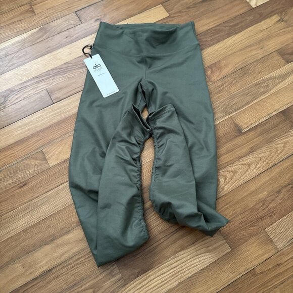 Alo Yoga Women's Idol Legging Green Olive Size XS - Picture 6 of 6